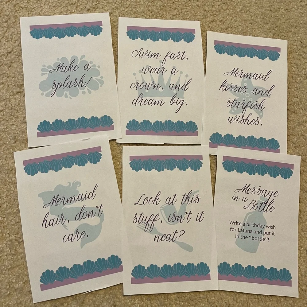 Mermaid birthday party in a box!